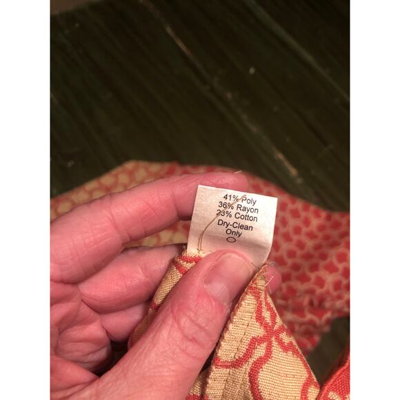 Khangura EUC Women's Pink Cream Textured Geo Print Blazer Size S - Picture 8 of 8